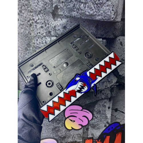 Köpek Balığı Özel Tasarım Pleksi Motosiklet Plakalık