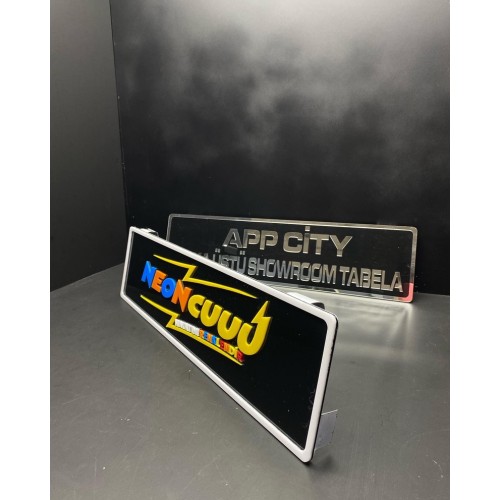 SHOWROOM PLAKALIK,FİRMALARA ÖZEL Pleksi Dekor Plaka