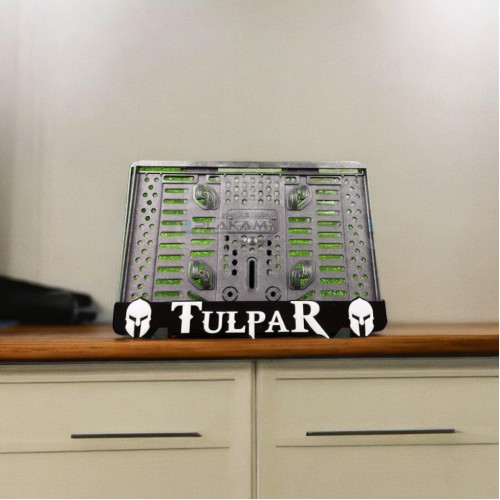 Tulpar Logolu Özel Tasarım Lüks Motosiklet Pleksi Plakalık