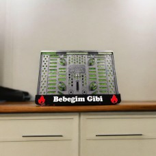 Bebeğim Gibi Yazılı Özel Tasarım Lüks Motosiklet Pleksi Plakalık