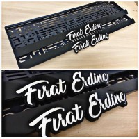 İSİMLİ LAZER KESİM ÇIKINTILI PLAKALIK (3D Çıkıntılı)