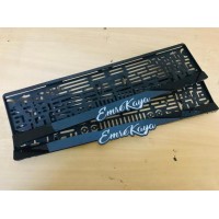 ARACINIZA ÖZEL İSİMLİ LAZER KESİM PLAKALIK (3D Çıkıntılı)