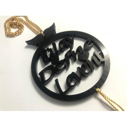 Appcity Kişiye Özel İsimli Pleksi Dikiz Ayna Süsü