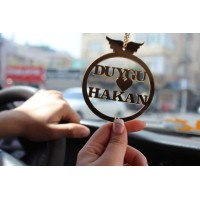 Appcity Kişiye Özel İsimli Pleksi Dikiz Ayna Süsü