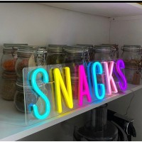 Snacks Dekoratif Neon Led Tablo, Neon Duvar Tabela Snacks Dekoratif Neon Led Tablo, Neon Duvar Tabela
