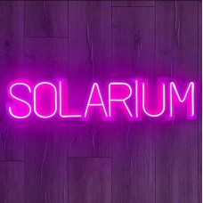 Solarium Yazılı Dekoratif Neon Led Tablo, Neon Duvar Tabela