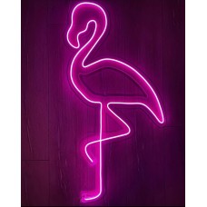 Flamingo Dekoratif Neon Led Tablo, Neon Duvar Tabela