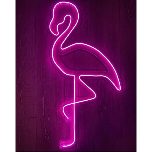 Flamingo Dekoratif Neon Led Tablo, Neon Duvar Tabela