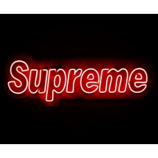 Supreme Yazılı Dekoratif Neon Led Tablo, Neon Duvar Tabela