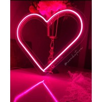 Sevgiliye Özel Neon Kalp Dekoratif Neon Led Tablo, Neon Tablo