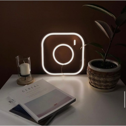 İnstagram Dekoratif Neon Led Tablo, Neon Duvar Tabela