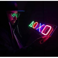 Playstation Dekoratif Neon Led Tablo, Neon Duvar Tabela