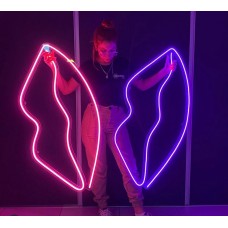 Dudak Dekoratif Neon Led Tablo, Neon Duvar Tabela -RENK SEÇENEKLİ