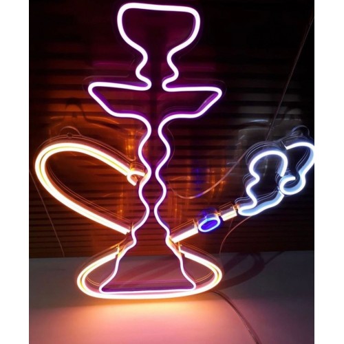 Hookah  N argile Dekoratif Neon Led Tablo, Neon Duvar Tabela