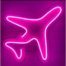 Uçak Dekoratif Neon Led Tablo, Neon Duvar Tabela