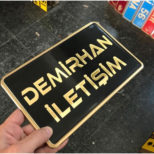 Appcity Bisiklet Pleksi Plaka