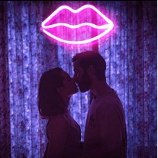 Dudak Dekoratif Neon Led Tablo, Neon Duvar Tabela