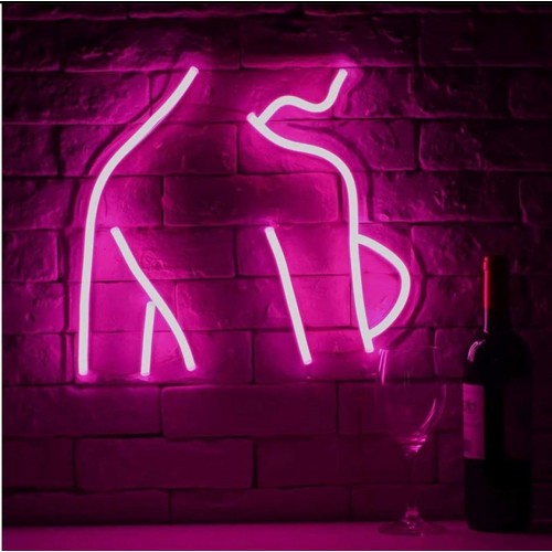 Bayan Yüz Dekoratif Neon Led Tablo,Kuaför Neon Duvar Tabela