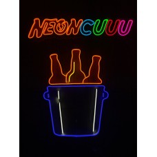 Bira Buz Kovası Dekoratif Neon Led Tablo, Neon Duvar Tabela