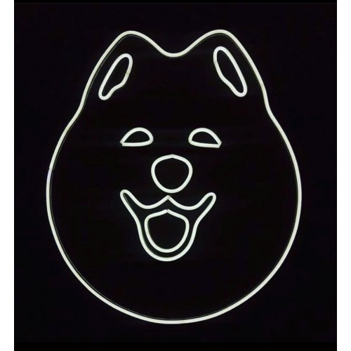 Evcil Hayvan Köpek Dekoratif Neon Led Tablo, Doge Coin Neon Duvar Tabela