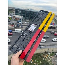 Sarı Kırmızı Özel Tasarım Lüks Pleksi Plakalık