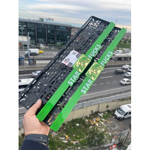 Star Fucks Özel Tasarım Lüks Pleksi Plakalık