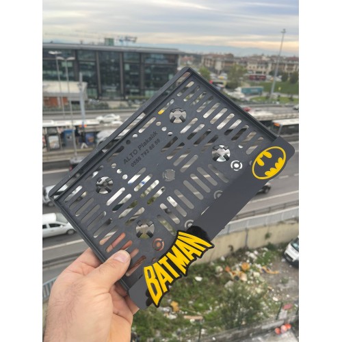 Batman Özel Tasarım Pleksi Motosiklet Plakalık
