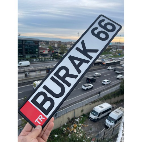 Galeri Özel Plaka, İsimli Dekor Araç Plakası, Kişiye Özel 3d Kabartma Metal Plaka (Kırmızı TR) Galeri Özel Plaka, İsimli Dekor Araç Plakası, Kişiye Özel 3d Kabartma Metal Plaka (Kırmızı TR)