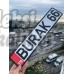 İsme Özel Plaka, İsimli Dekor Araç Plakası, Kişiye Özel 3d Kabartma Metal Plaka (Kırmızı TR)