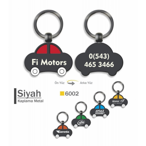 Firmalara Özel İsimli Metal Araba Anahtarlık