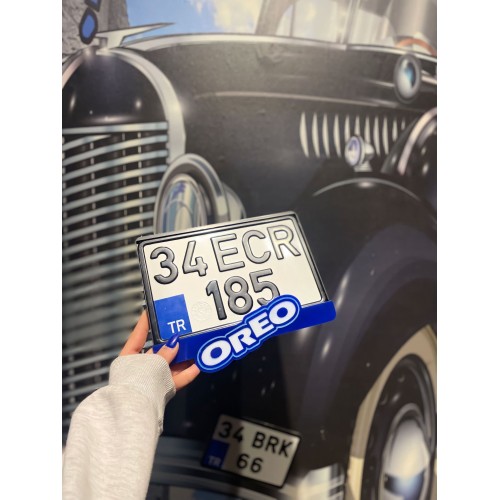 Oreo Özel Tasarım Pleksi Motosiklet Plakalık